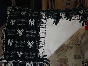 Custom Handmade NY Yankees Fleece Blanket NEW Prewashed  