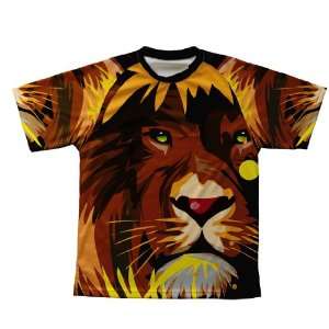  Lion Abstract Technical T Shirt for Men