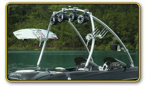 Monster MTE Wakeboard Boat Tower INSTALLED by Waketower Pro  
