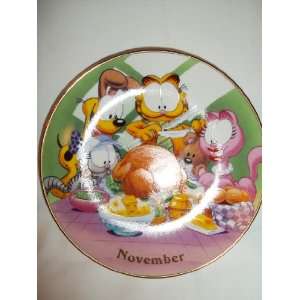  Garfield Calendar Plate by Jim Davis   November 
