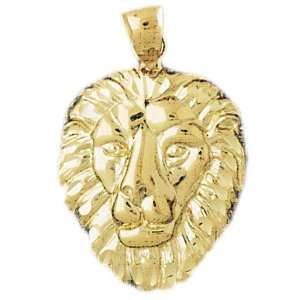   14K Gold Pendant Lion Head 6.9   Gram(s) CleverEve Jewelry