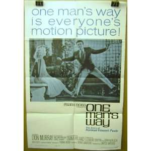  Movie Poster One Mans Way Don Murray William Windom Lot007 