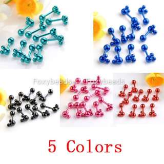 Colors* Stainless Steel Mickey Mouse Ear Stud Earring 10/50/100PCS 