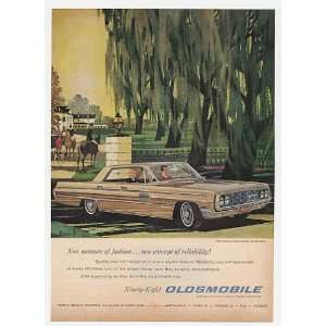 1962 Oldsmobile Ninety Eight 98 Holiday Sports Sedan Print Ad  