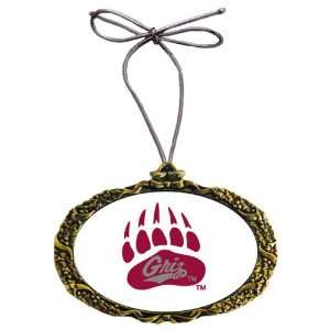   Grizzlies   Classic Logo   Gold Holiday Ornament