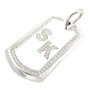  Ziamond Cubic Zirconia Personalized Tag Pendant: Jewelry