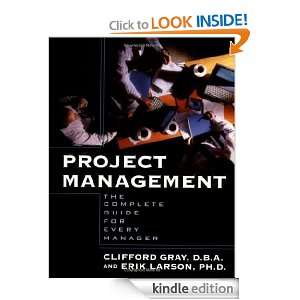 Project Management Clifford F. Gray, Erik W. Larson  