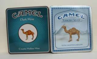 TINS OF CAMEL CIGARETTE1.DARK MINT 2.TURKISH SILVER★Great 