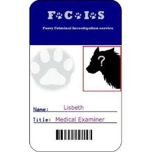    Furry Criminal Investigation Service ID Card Agent