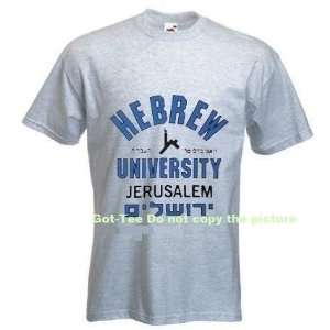  Hebrew University Jerusalem Israel T shirt XL Gray 