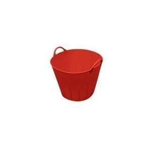  Double Tuf FlexTub Poly/Rubber   11 gal   Red   Case of 12 