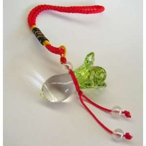  Lucky Charms ~ Feng Shui Liuli Glass Chinese Cabbage Charm 