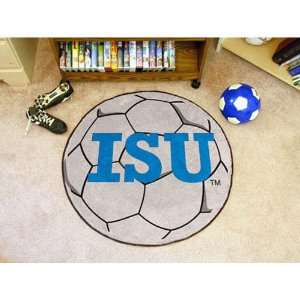 BSS   Indiana State Sycamores NCAA Soccer Ball Round Floor Mat (29)