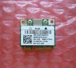  Broadcom BCM943224HMS BCM4322 Wireless N DW1520 1520 PCI E Card  