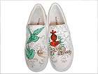 Size 7 Women New Fashion Custom Hand Painted Canvas Slip on Shoes Free 