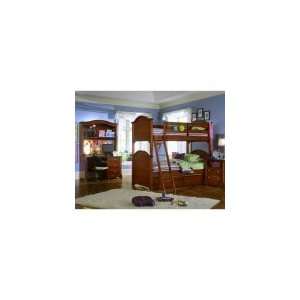  Cottage   Cherry Twin/Twin Bunk Bedroom Set with Trundle 