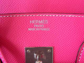 HERMES BIRKIN 35 Bag Candy ROSE TYRIEN epsom palladium  