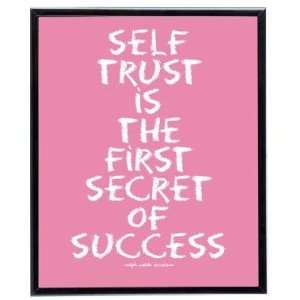  Successories Self Trust (Pink)   SoHo Collection