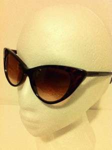 Brown Cat Eye Vintage Designer Young Hollywood Fashion Sunglasses 
