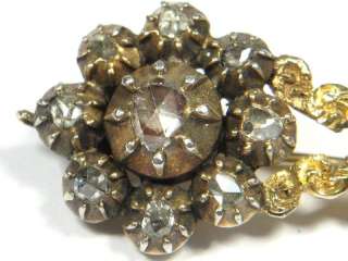 ANTIQUE GEORGIAN GOLD DIAMOND HALLEYS COMET PIN c1835  