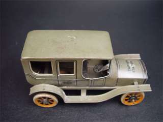 Rare Vintage BING Military Saloon Tin Windup Toy Car  