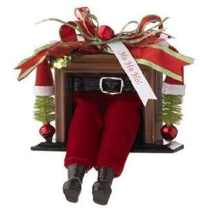 Raz Imports Christmas decoration 3 1/5 inch Santa Claus in chimney 