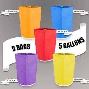 NEW 5 Gallon 5 Bubble Bag Ice Herbal Extractor Kit 5Gal Bucket Filter 