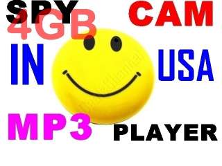 SPY Camera Hidden DVR Smiley Face MP3 Player 4GB mini DV Camcorder in 