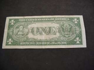 1935 A $1 HAWAII WORLD WAR 2 EMERGENCY ISS NOTE BEAUTY  