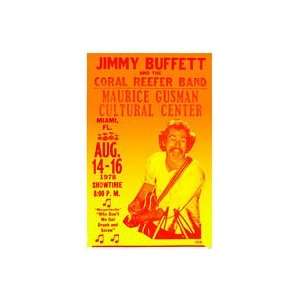  Jimmy Buffett and the Coral Reefer Band Concert Poster 