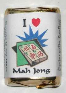 60 MAH JONG PARTY CANDY WRAPPERS FAVORS  