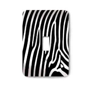  Zebra Skin Print Decorative Switchplate Cover Single 