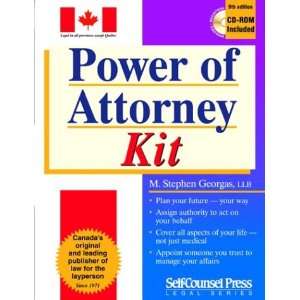  Power of Attorney Kit (9781551804408) M. Stephen Georgas 
