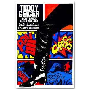  Teddy Geiger Poster   Concert Flyer   Underage Thinking 