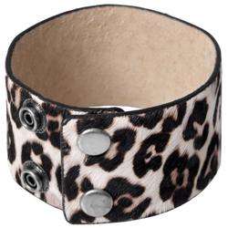 Journee Collection Womens Cheetah Print Snap Bracelets   