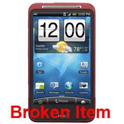HTC Inspire 4G BROKEN (AT&T)   Red   FOR PARTS  