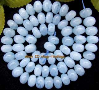AA 6x9mm natural aquamarine rondelle loose Beads 15  