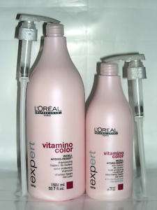 LOREAL Vitamino Color Shampoo & Conditioner with pump  