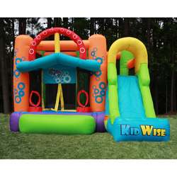 KidWise Double Shot Inflatable Bounce House  Overstock