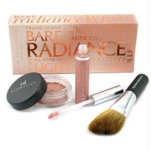 Bare Radiance Kit Face Color + Lip Gloss + Angled Face Brush   3pcs