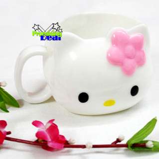 Hello Kitty Cute Mug Tea Cup w/Handle Pink  
