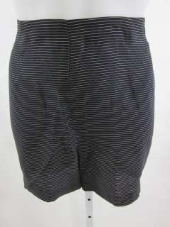 EMPORIO ARMANI Black White Striped Shorts Sz XS  