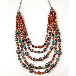 Tibetan Coral and Turquoise Necklace (India)  