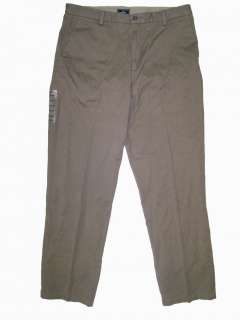 Dockers Classic Brushed Cotton Pants Dark khaki NWT   