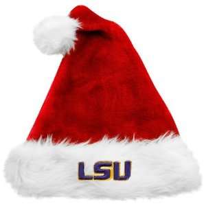  Top of the World LSU Tigers Red Santa Claus Hat: Sports 