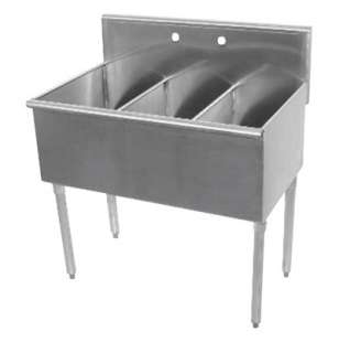 Advance Tabco 3 Compartment Sink 6 3 36 Commercial Restaurant 