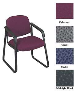Office Star Deluxe Sled Base Arm Chair  