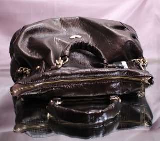 Gai Mattiolo 559 Brown Patent Leather Handbag Purse  