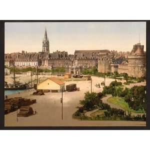   Reprint of St. Vincent Gate, St. Malo, France