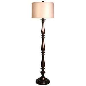  Virginia Bronze Turned Column Floor Lamp: Home Improvement